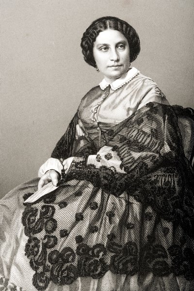 Madame Caroline Marie Felix Miolan-Carvalho (c.1827-95) Engraved by D.J. Pound from a Photograph, from 